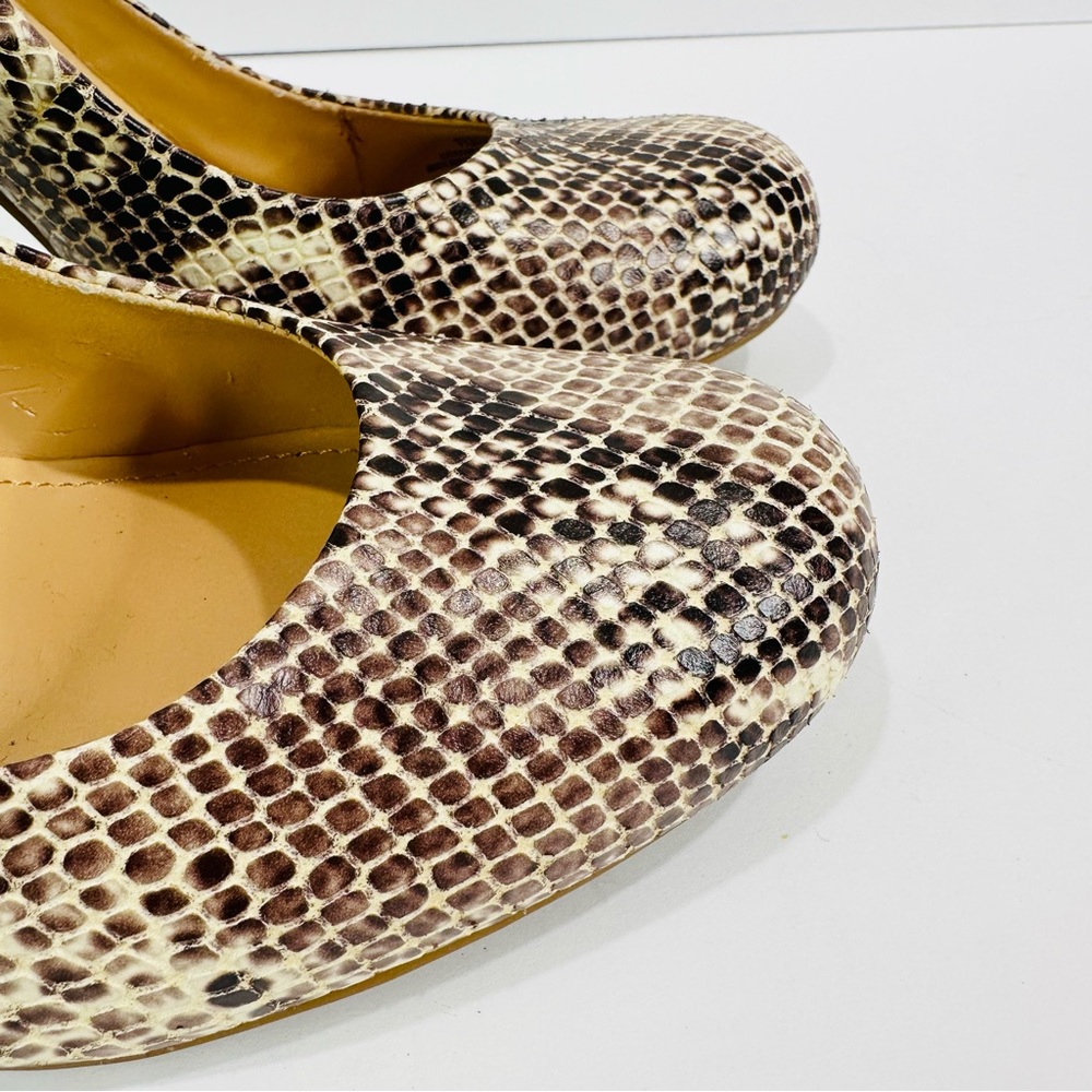 JESSICA SIMPSON 4” SNAKESKIN EMBOSSED PRINT HIGH HEEL SHOE SIZE 11B EXCELLENT - Picture 2 of 11